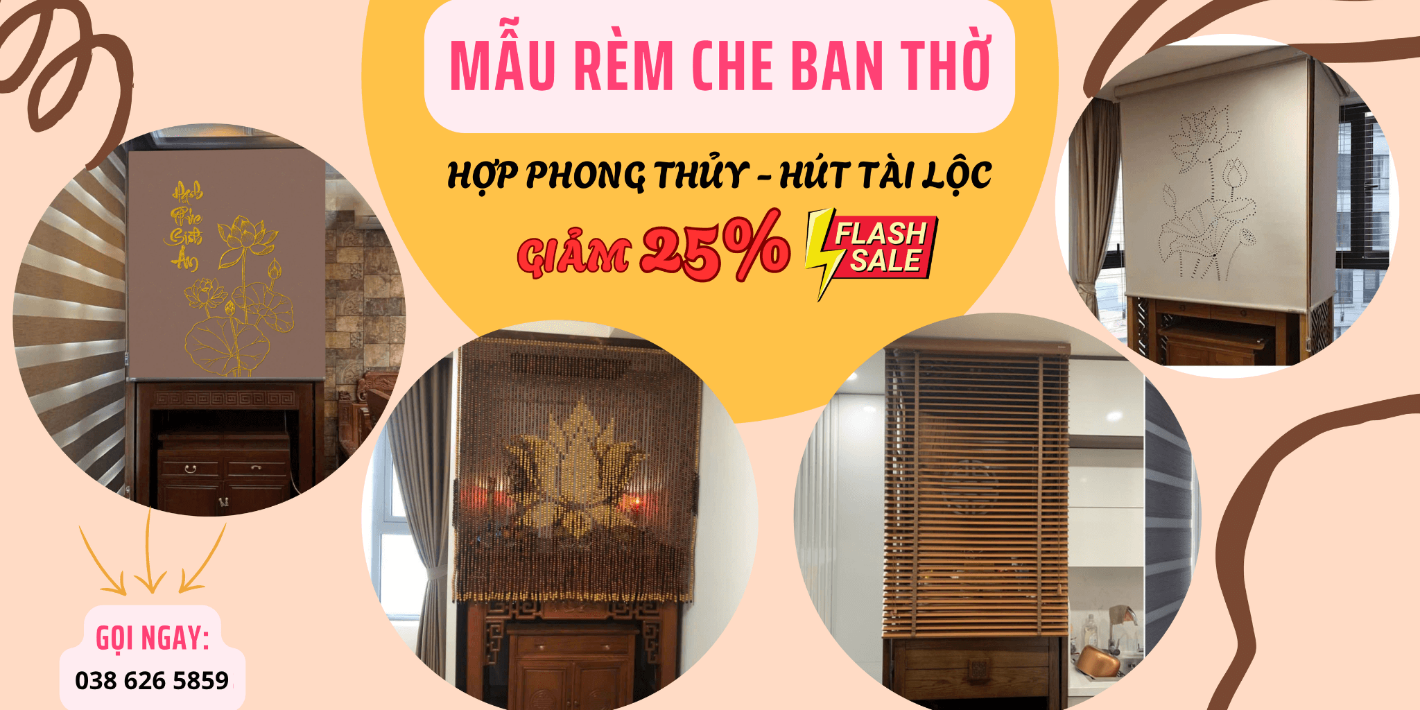 Rèm phòng thờ 
