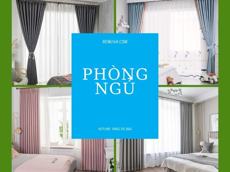 Rèm vải phòng ngủ đẹp