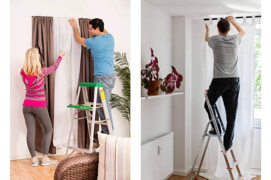 cách lắp rèm cuốn đơn giản