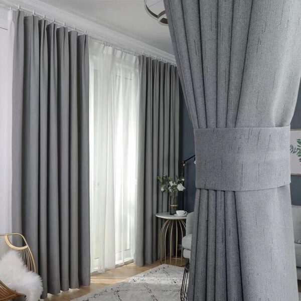 Rèm vải phòng khách chống nắng